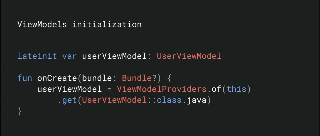 ViewModel Initialization - The Old Way