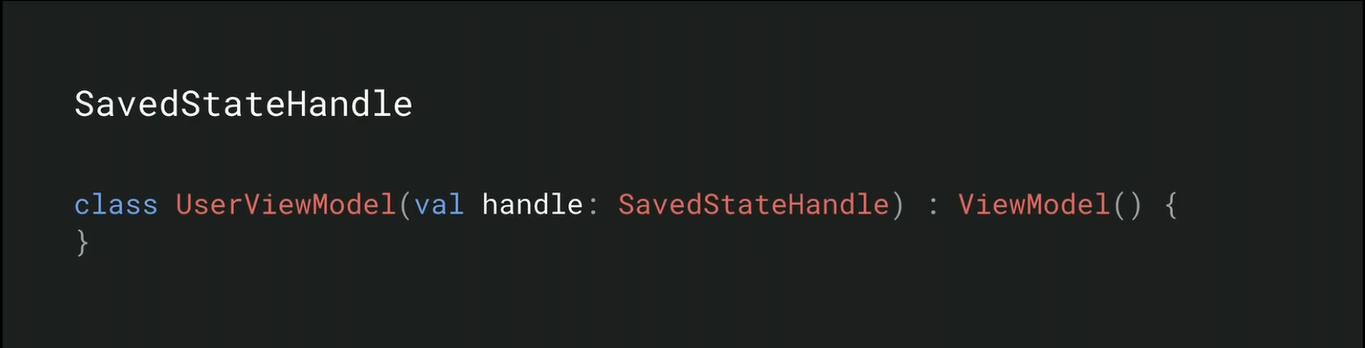 Saved State Handle