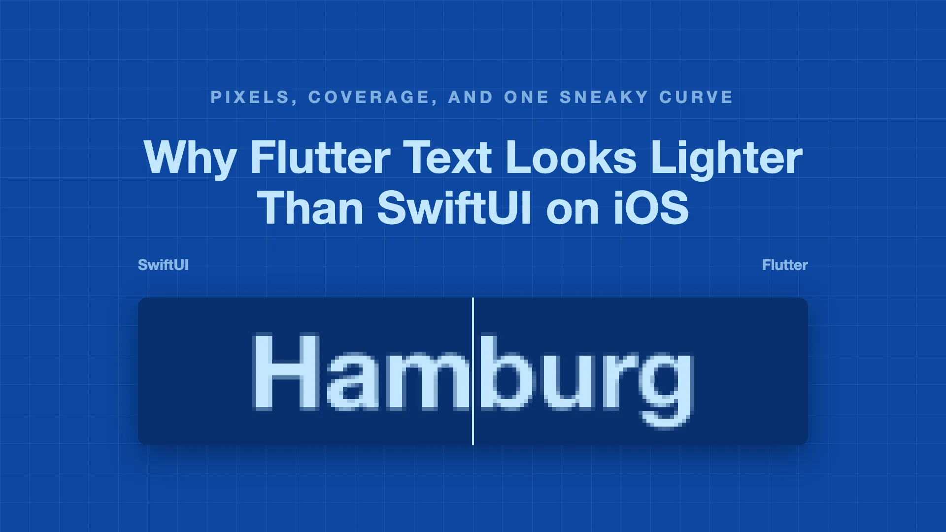 Why Flutter Text Looks Lighter Than SwiftUI on iOS