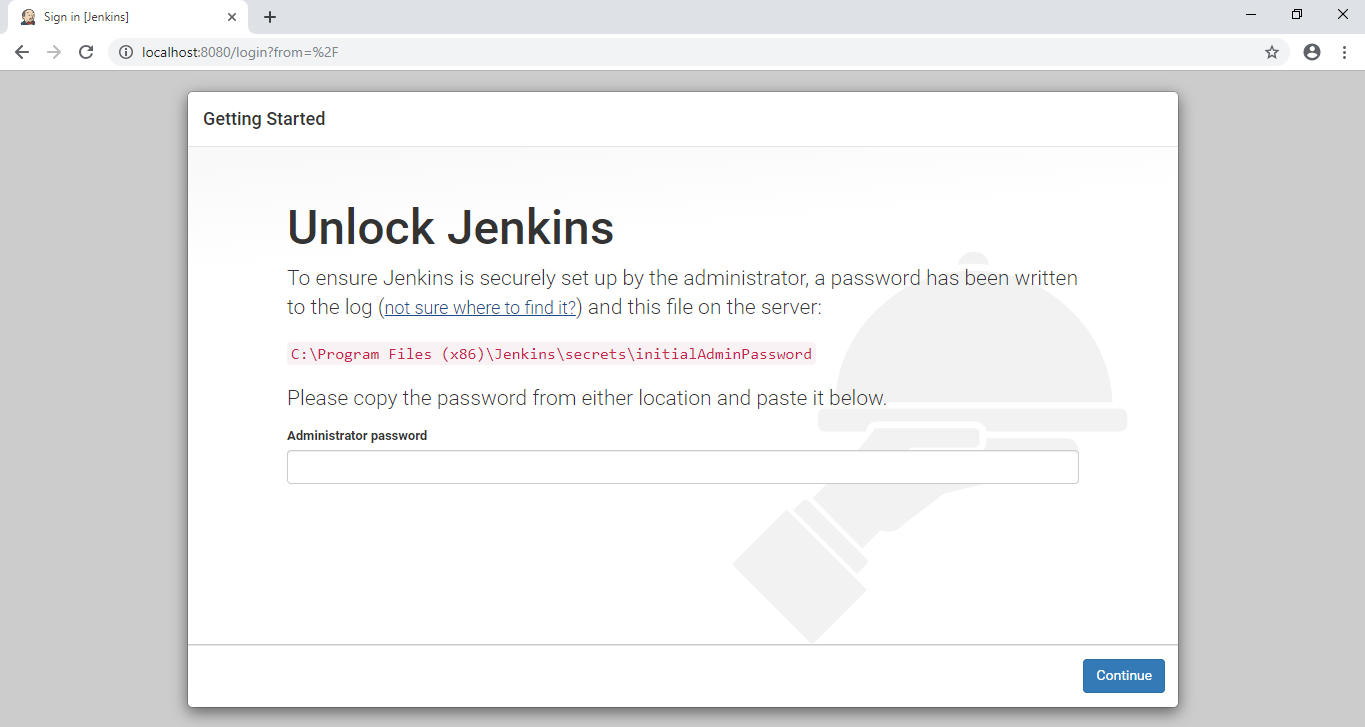 Unlock Jenkins