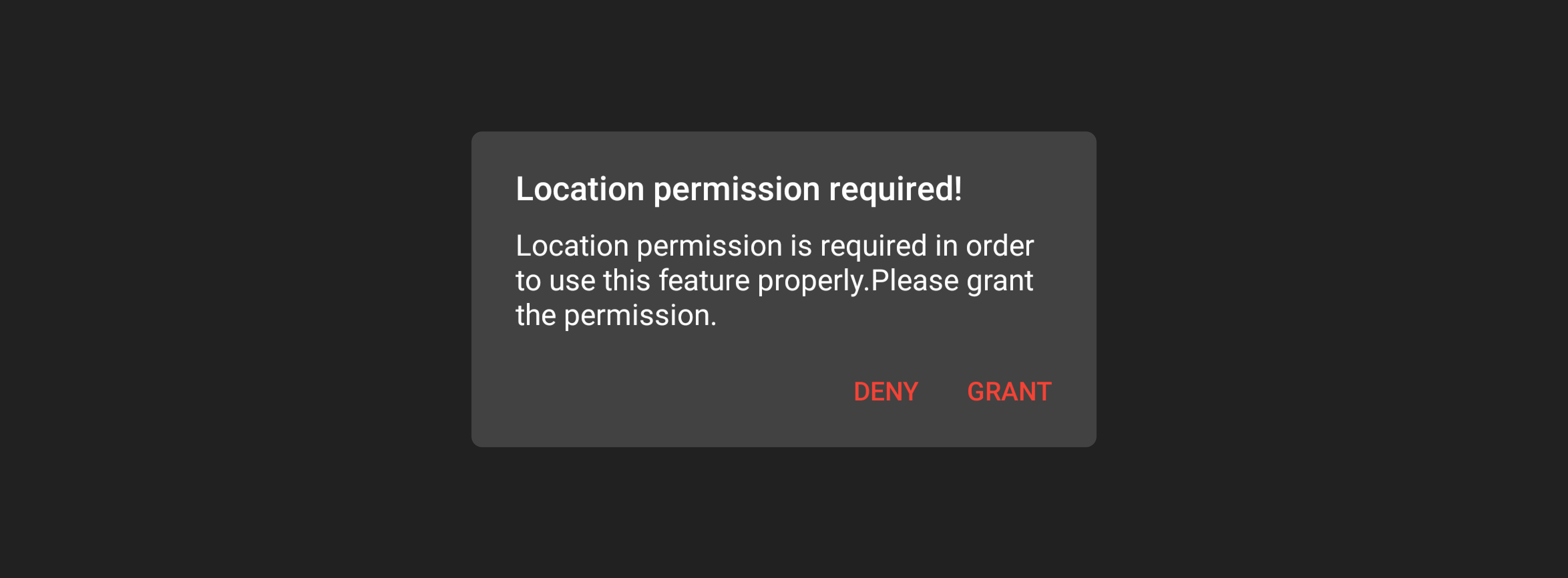 Location Rationale Dialog